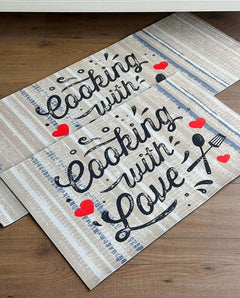 Indoor Rug Set Cooking With Love
