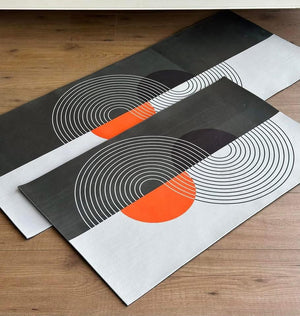 Indoor Rug Set Wavy Sun