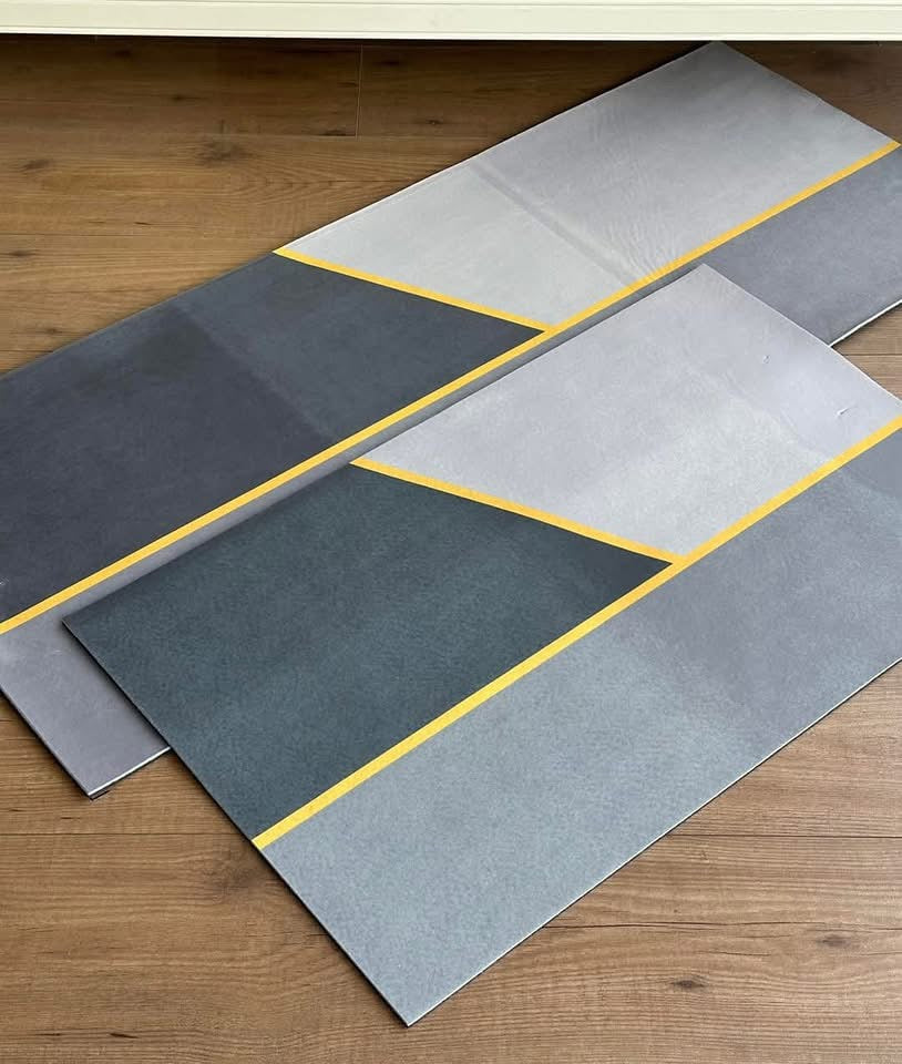 Indoor Rug Set Gray Dash