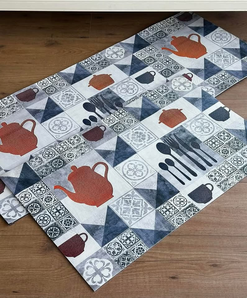 Kitchen Luxury Mat Set Tea Pot