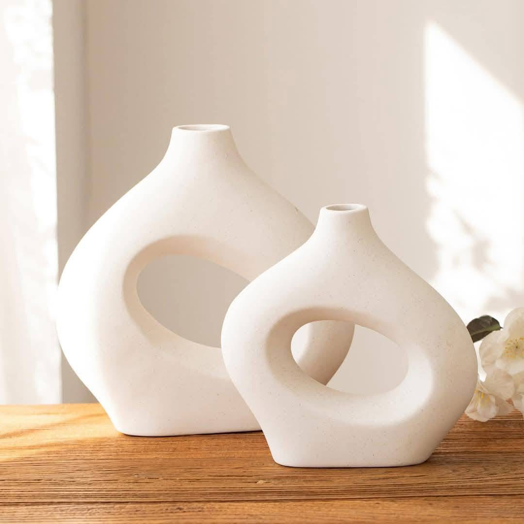 Solace Loop Ceramic Vase