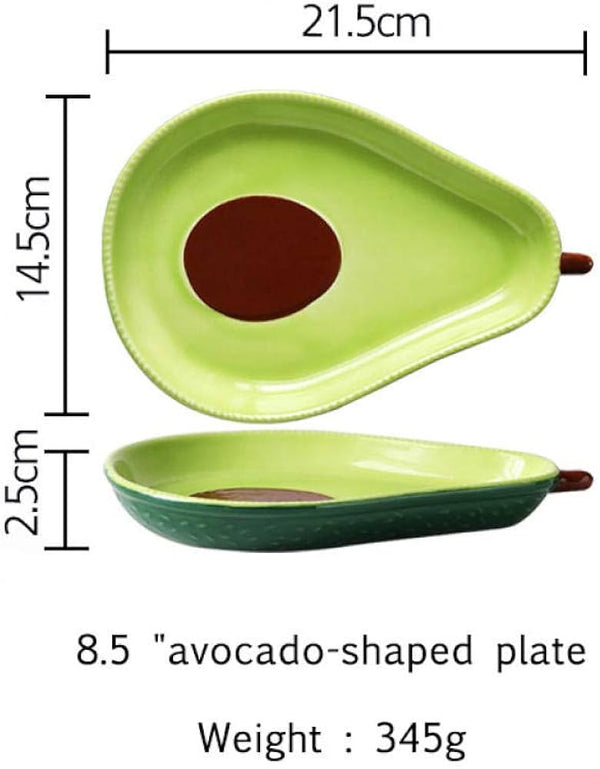 Avocado Charm Ceramic Plate