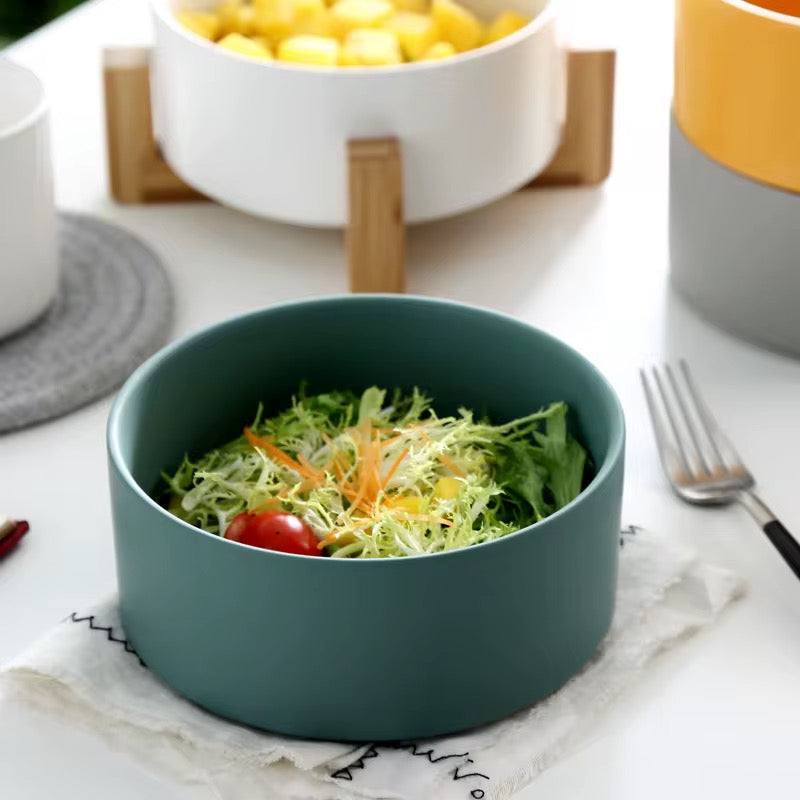 Nordic Matte Ceramic Bowl