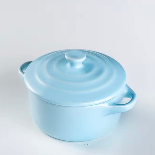 Mini ColorPop Ceramic Casserole Pots with Lids