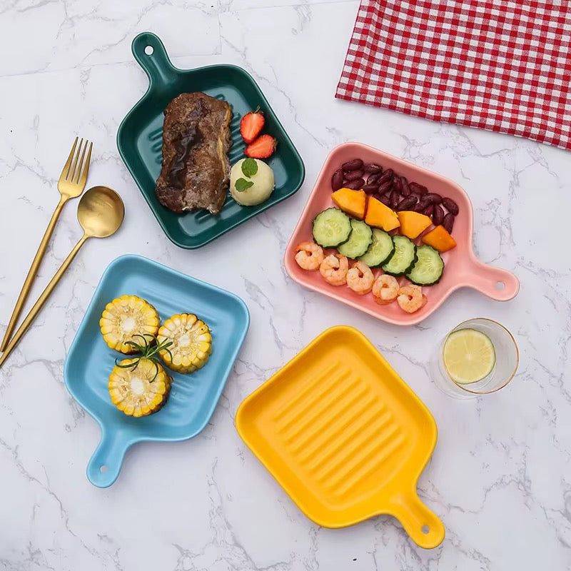 Ceramic Square Grill Plate