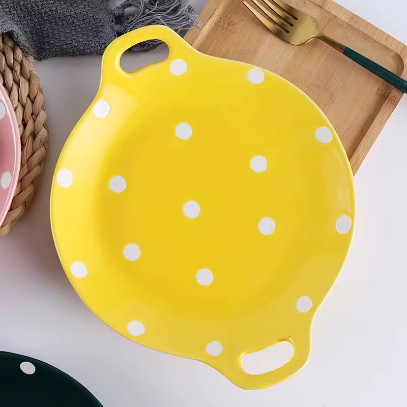 Polka Dot Pastel Serving Plates