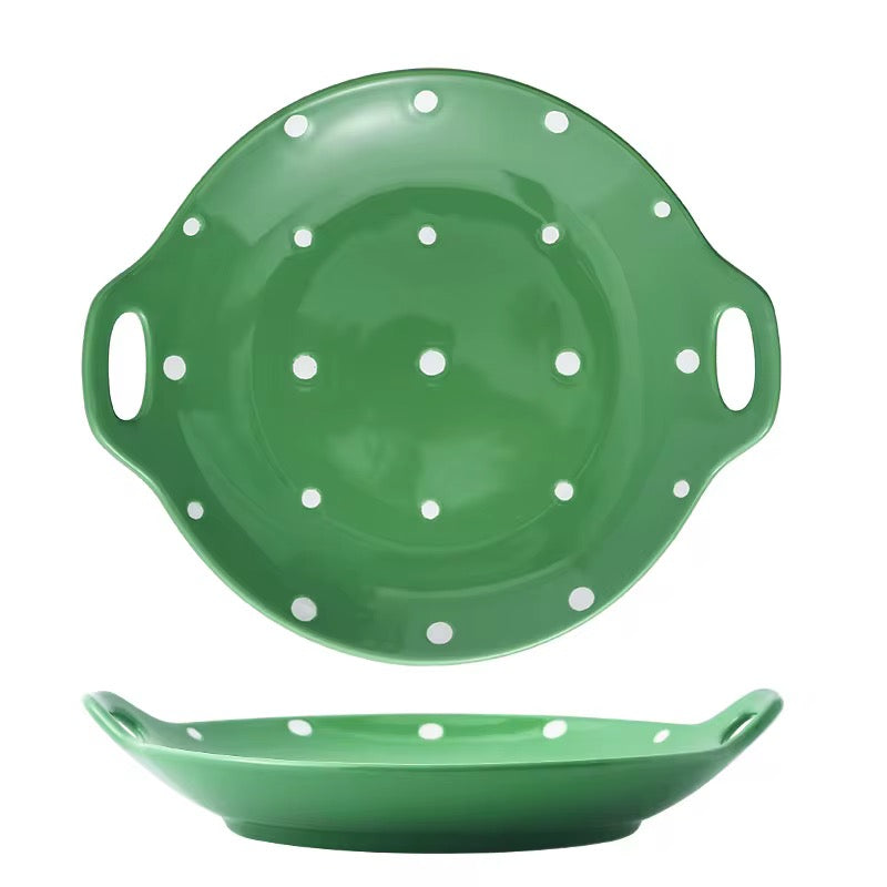 Polka Dot Pastel Serving Plates