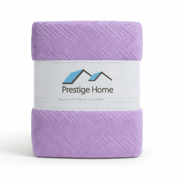 Zigzag Sherpa Blanket - Double