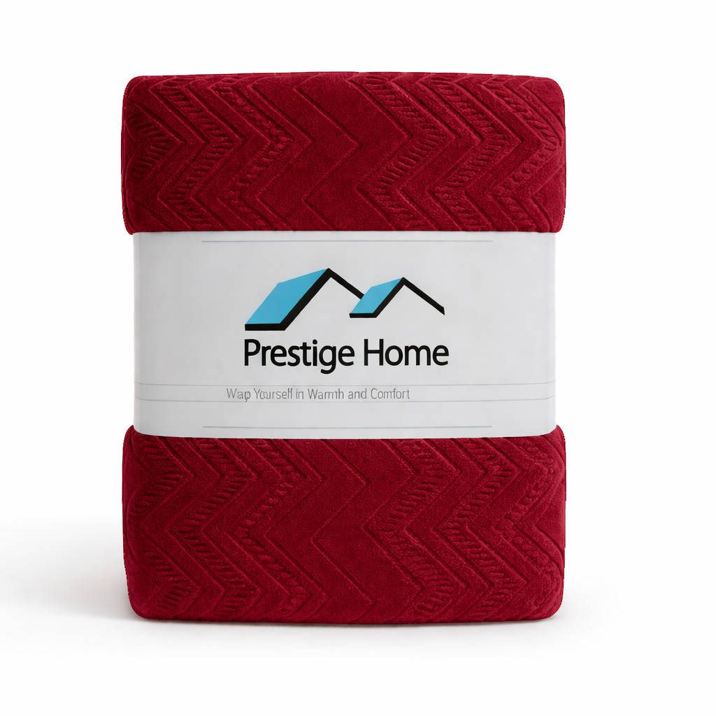 Zigzag Sherpa Blanket - Double