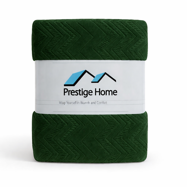 Zigzag Sherpa Blanket - Single