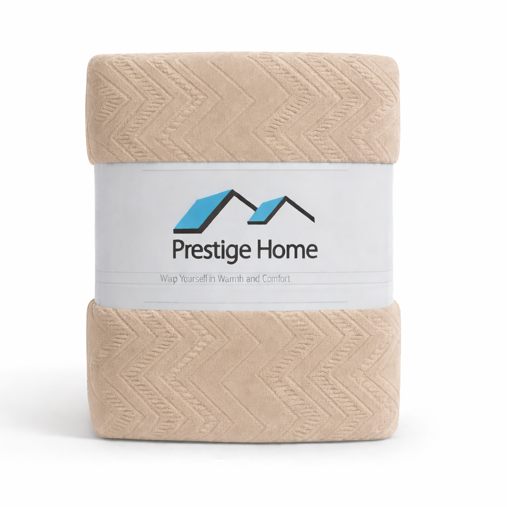 Zigzag Sherpa Blanket - Single