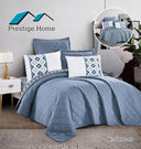 Double Face Soft Bedspread 6 Pieces - Double