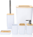 Square Bamboo Bathroom Set