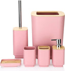 Square Bamboo Bathroom Set