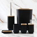Square Bamboo Bathroom Set