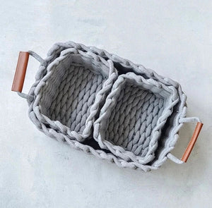 Thick Thread Basket- 3 pieces