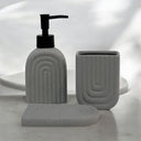 Modern Arch-Pattern Bathroom Set - 3 Pieces