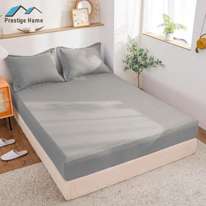 Cotton Plain Bedsheet Set - Single