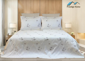 Diamond Embroidered Jacquard Pique Bedspread Set 3 pcs - Single