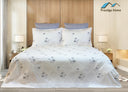Diamond Embroidered Jacquard Pique Bedspread Set 3 pcs - Single