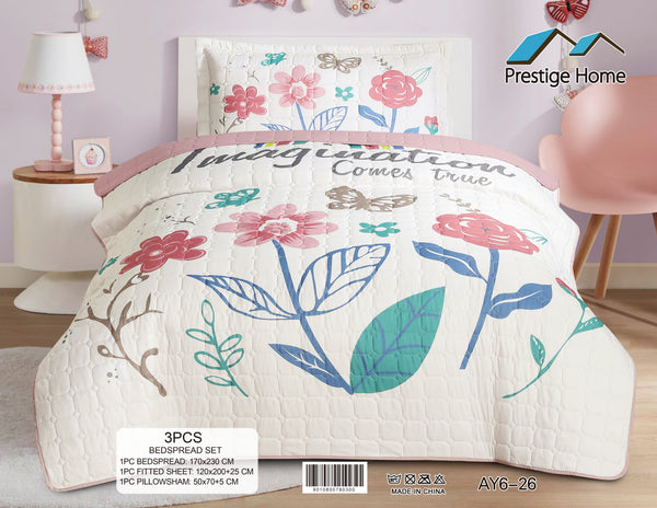 Imagination Garden Bedspread Set - 3 Pieces