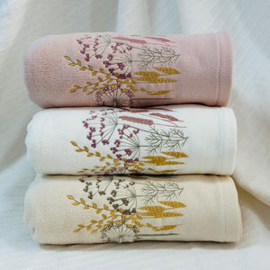 Wildflower Breeze Hobby Embroidery Towel - Medium