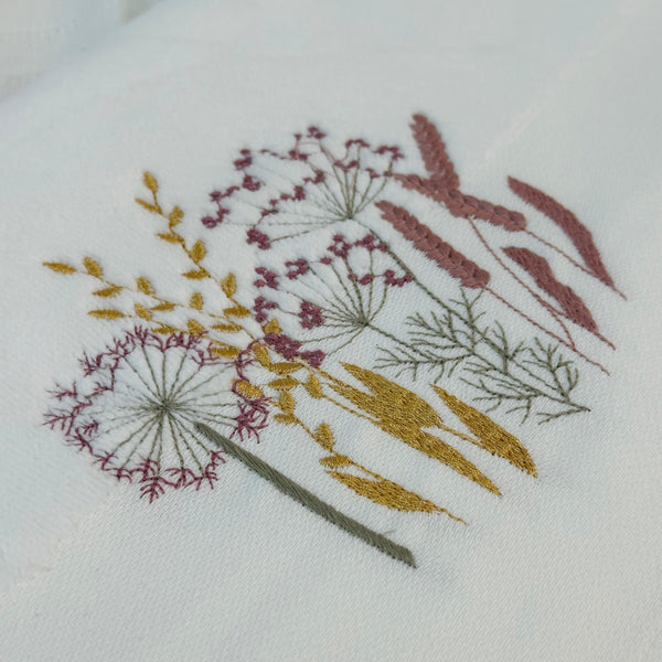 Wildflower Breeze Hobby Embroidery Towel - Medium