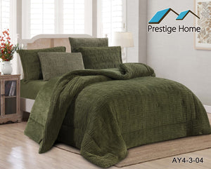 Eden Luxe Sherpa Comforter Set - Single