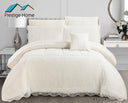 Eterna Lace Flannel Comforter Set 7 pcs – Double