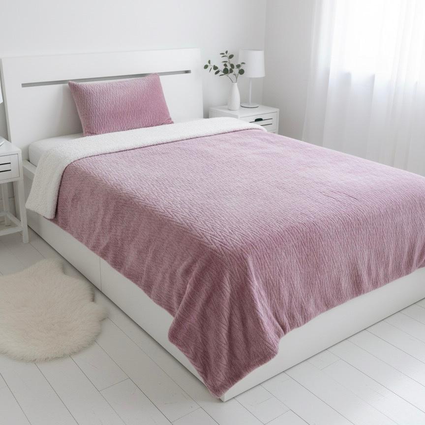 Flannel ZigZag Bedding Set - Double