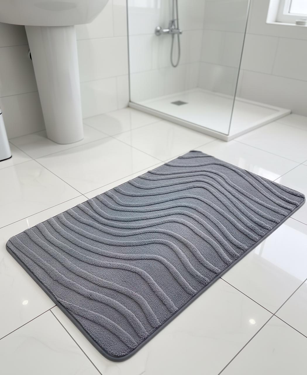 Wave Comfort Bathroom Mat - 60x100 cm