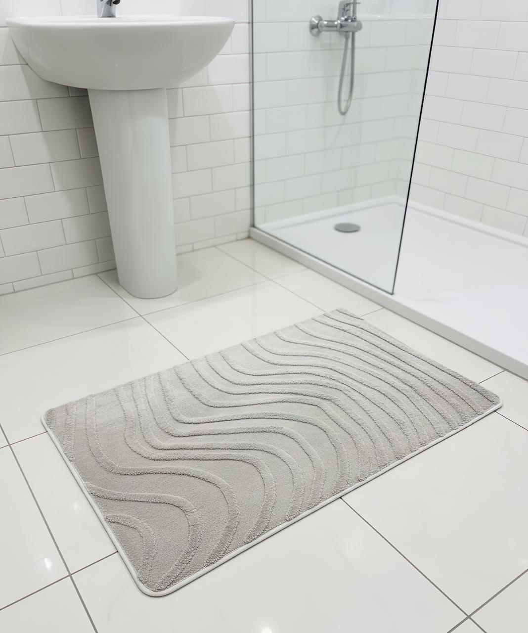 Wave Comfort Bathroom Mat - 60x100 cm