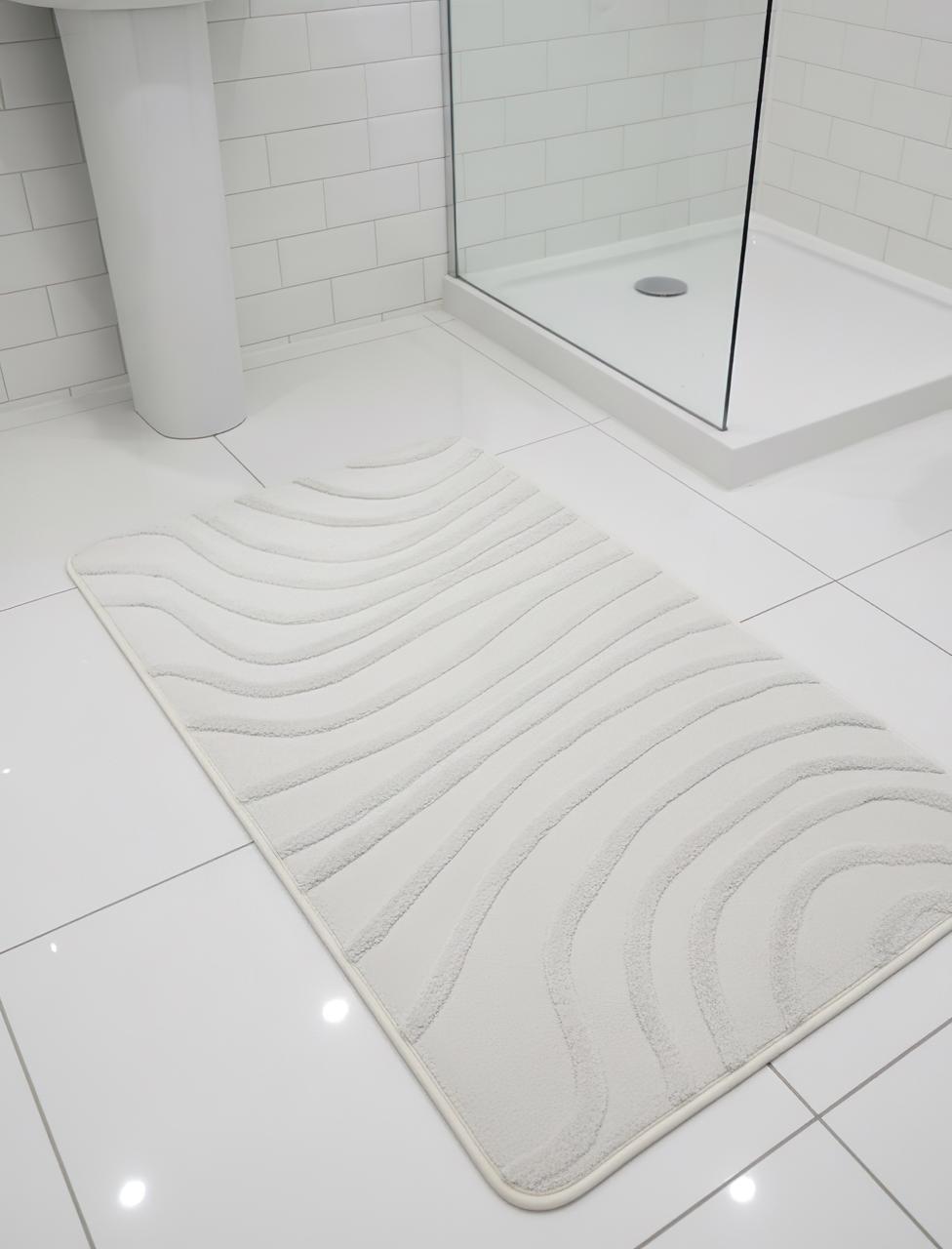 Wave Comfort Bathroom Mat - 60x100 cm