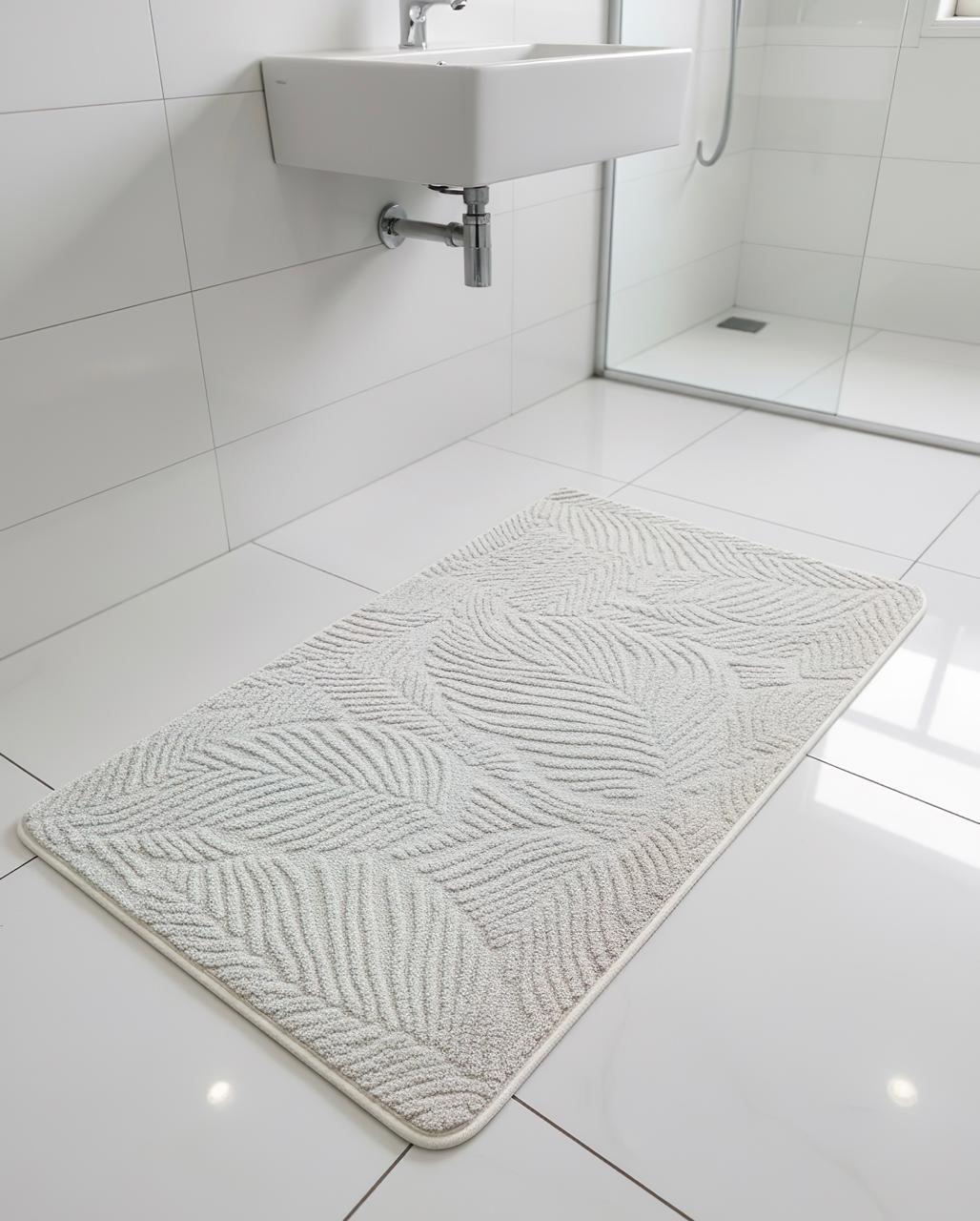 Leaf Texture Bathroom Mat - 60x100 cm