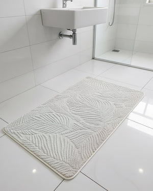 Leaf Texture Bathroom Mat - 50x80 cm