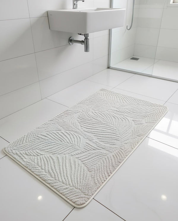 Leaf Texture Bathroom Mat - 50x80 cm