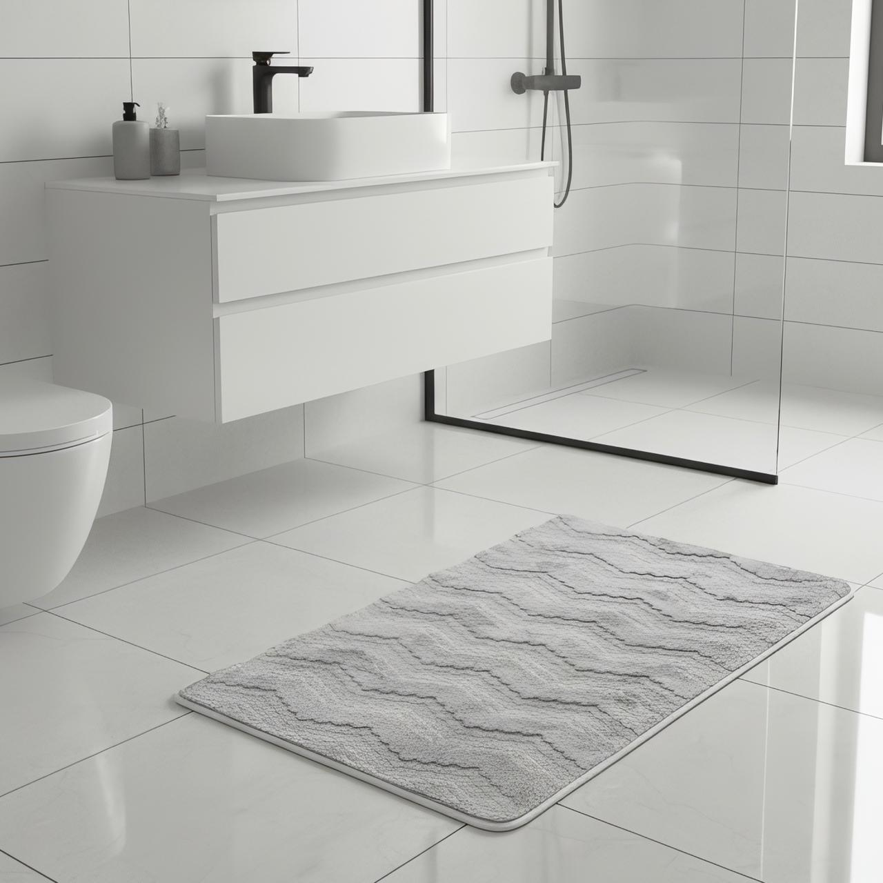 Ripple Soft Bathroom Mat - 60x100 cm