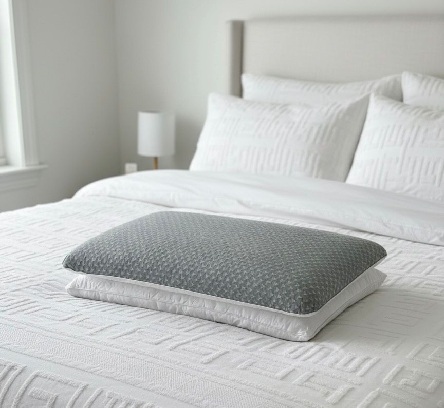 Two Layers Gray Pillow