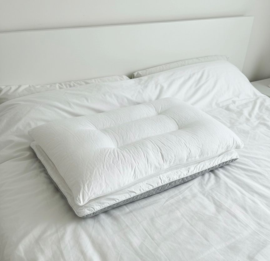 Two Layers Gray Pillow