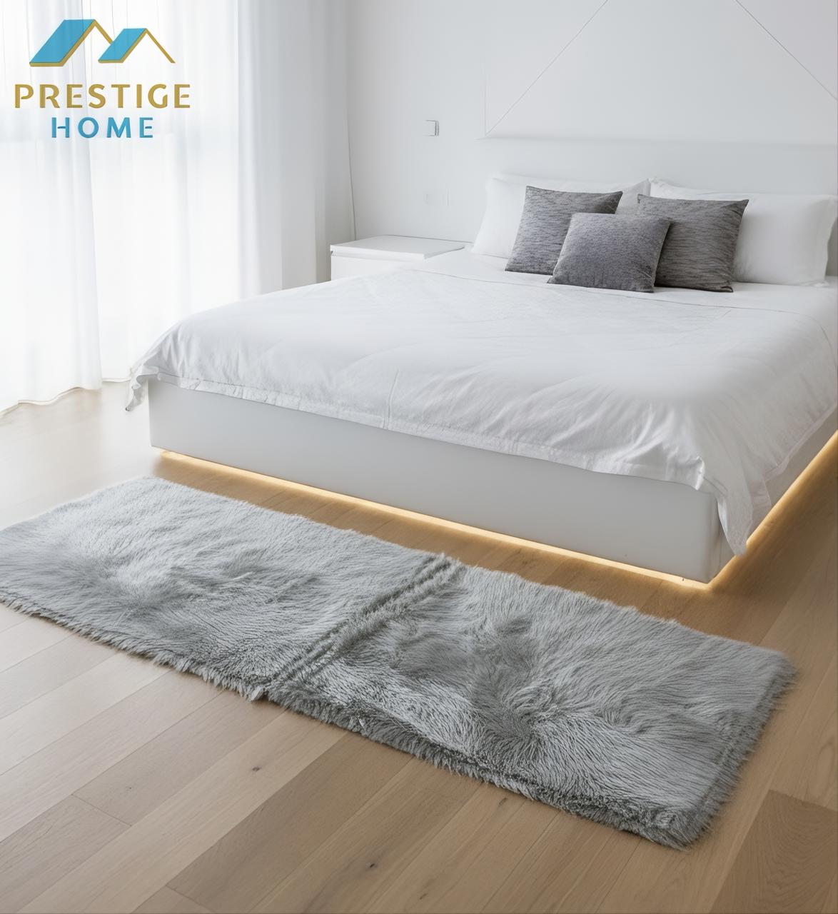Rectangular Soft Fur Rug - 60x180