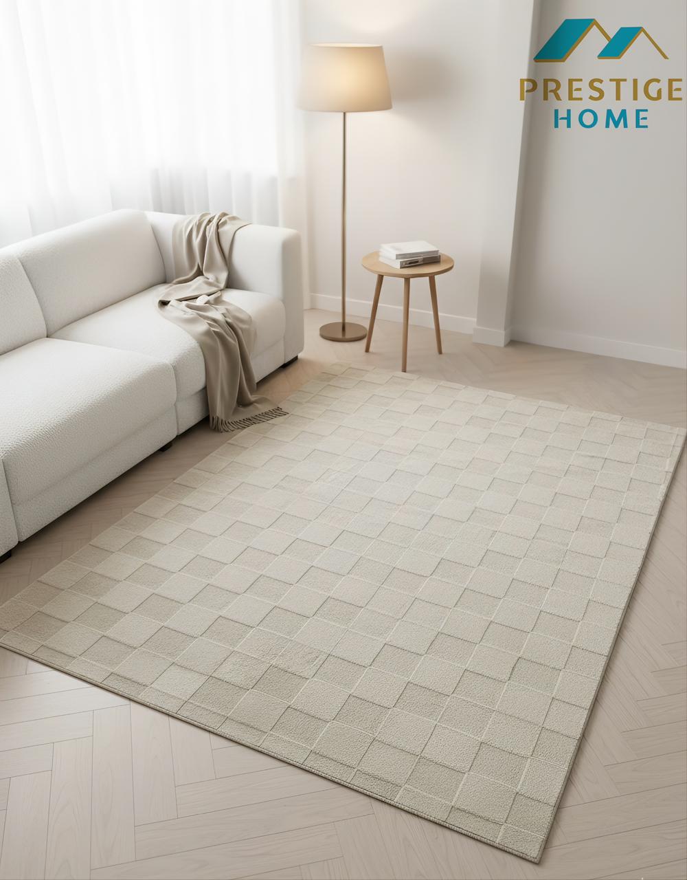 Diamond Rabbit Carpet - Brown