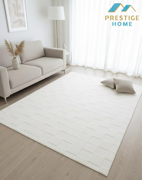 Diamond Rabbit Carpet - Beige