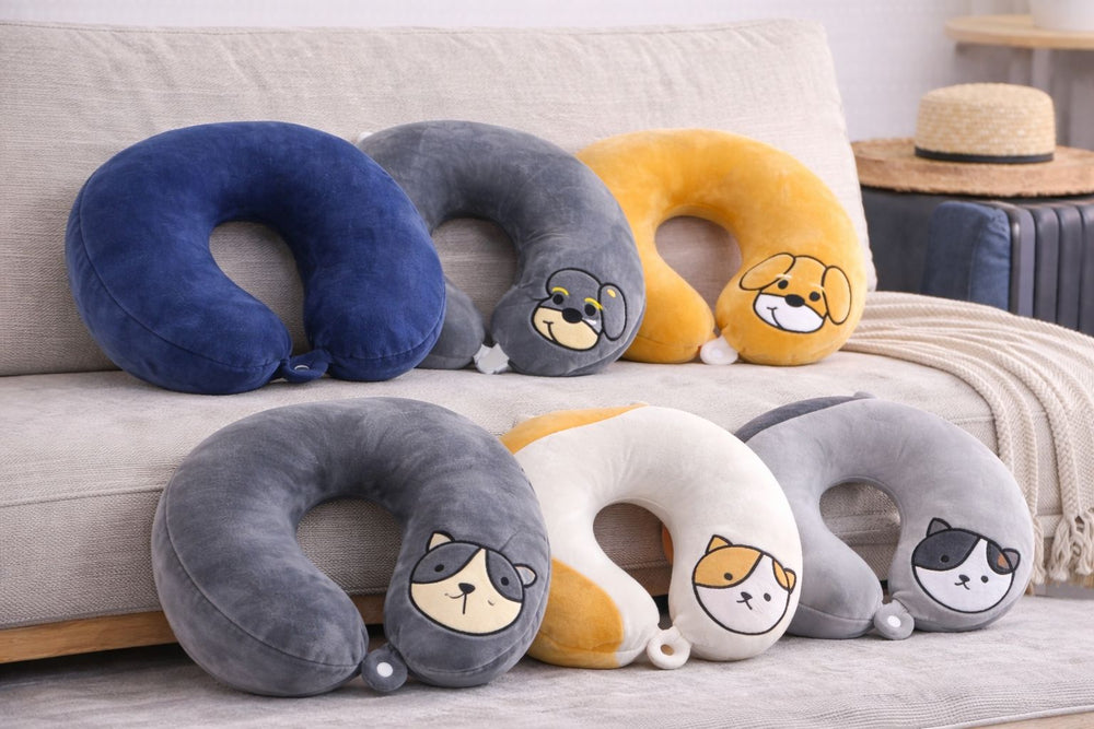 Kids Plush Travel Neck Pillow