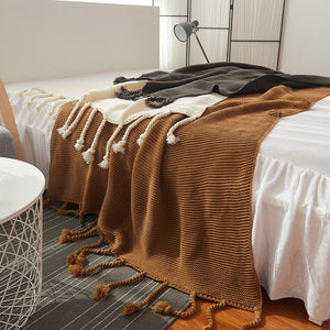 Knitted Throw Blanket