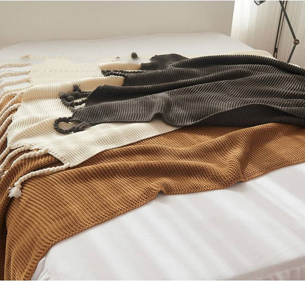 Knitted Throw Blanket