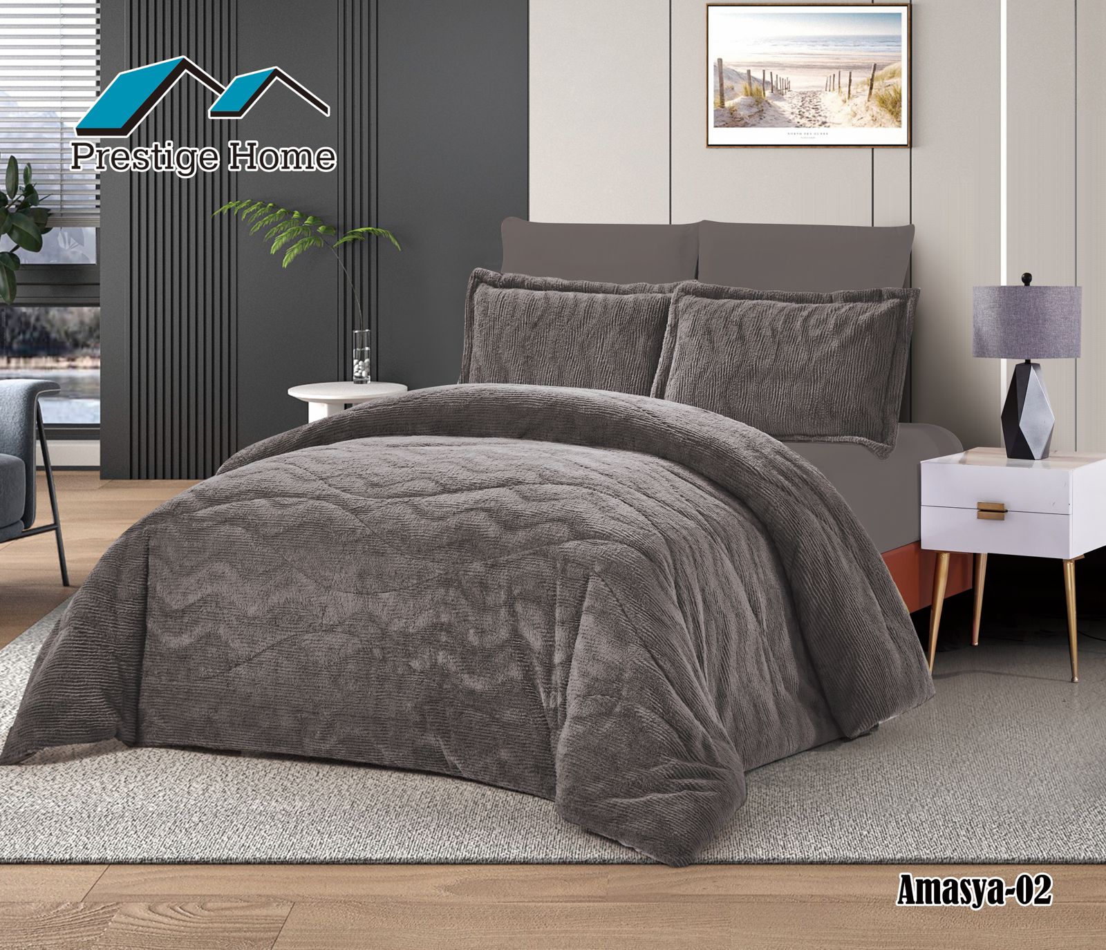 Amasya Rabbit Comforter Set - Double