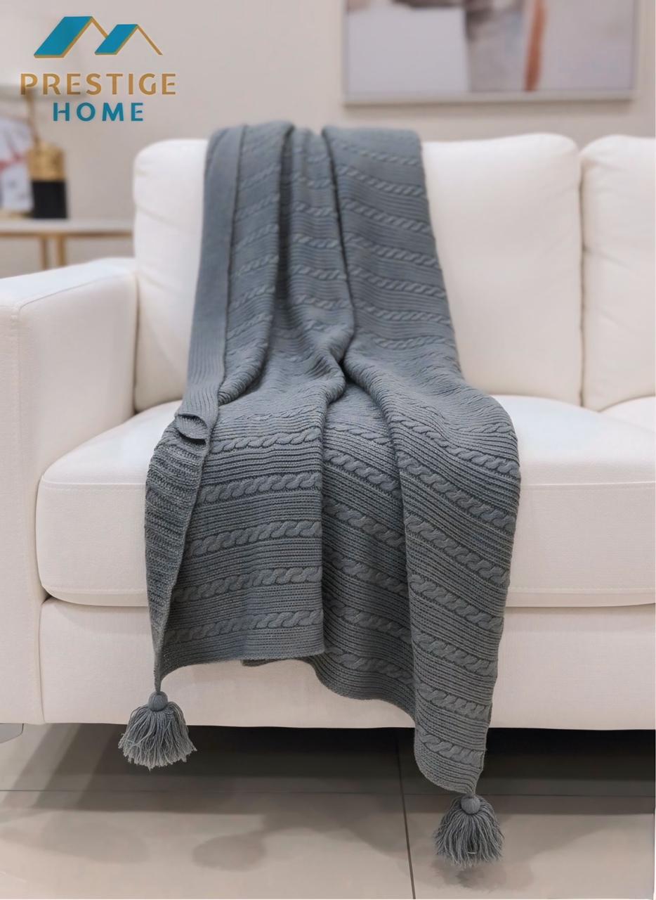Knitted Throw Blanket