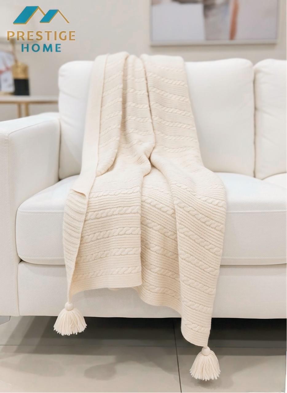 Knitted Throw Blanket