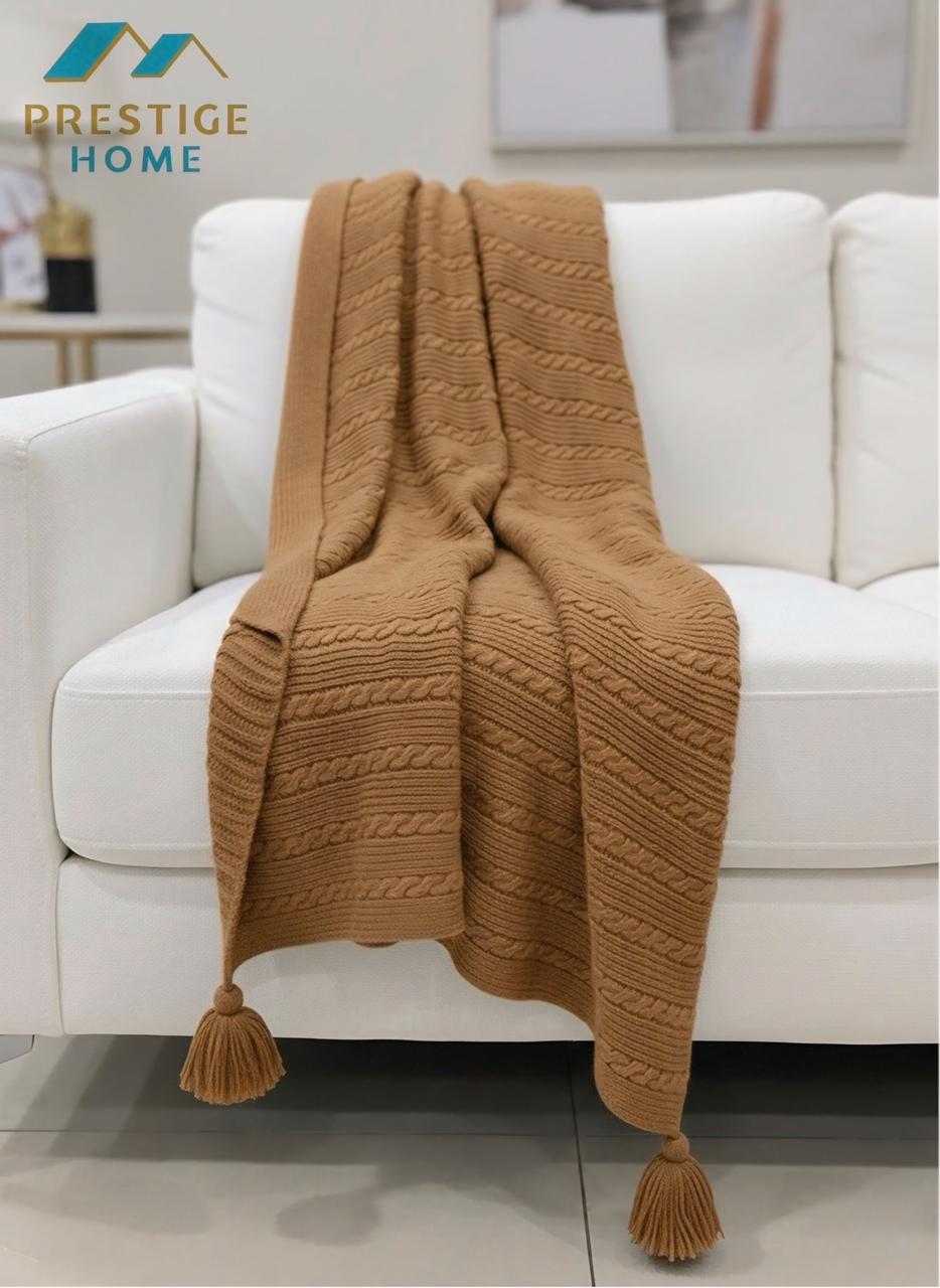 Knitted Throw Blanket