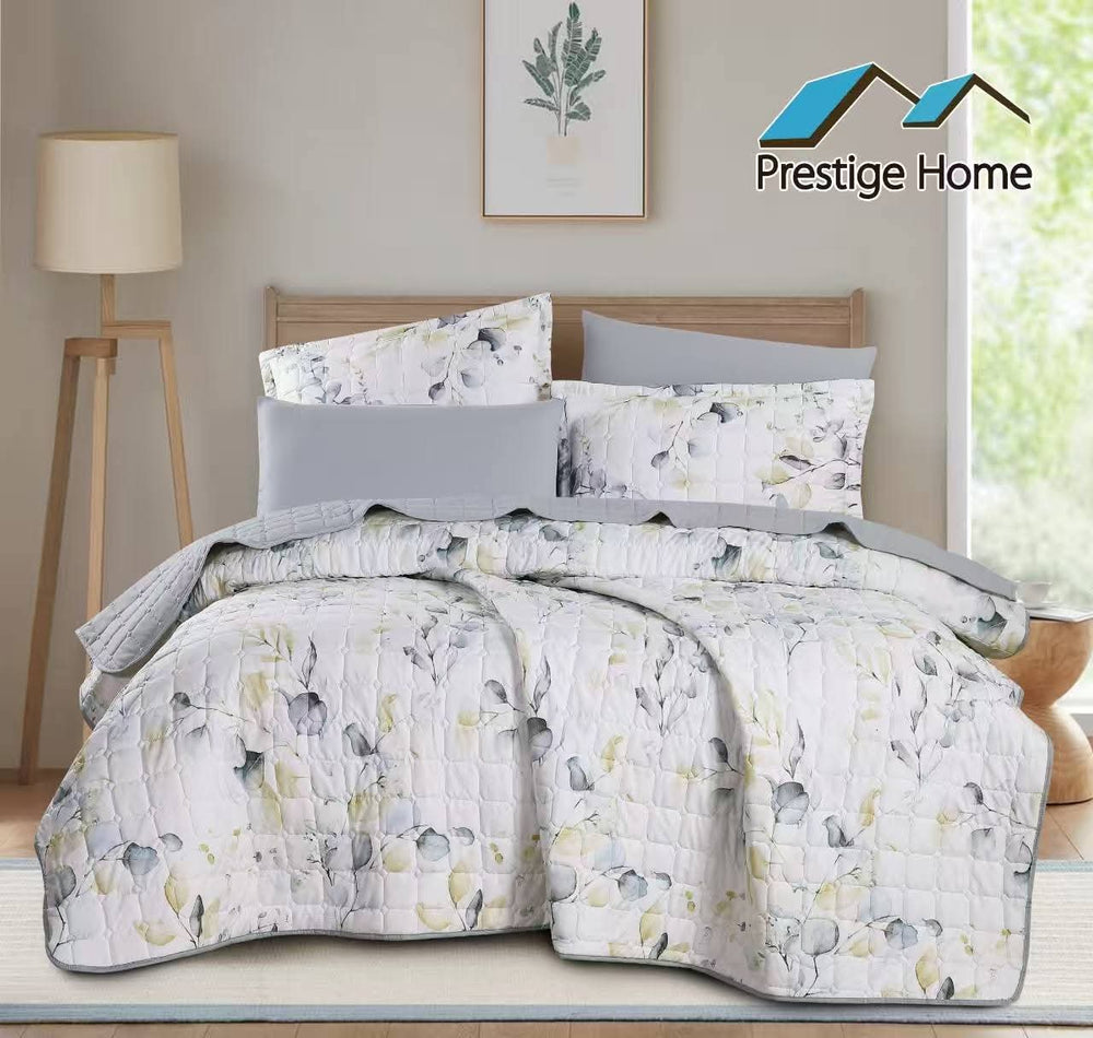 Cloud Bloom Bedspread Set - Double